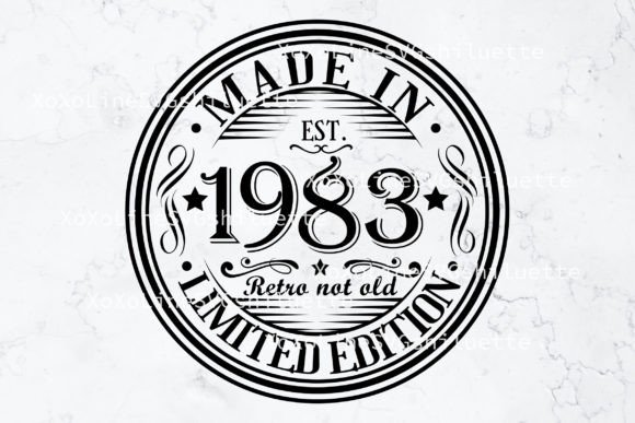 Download 41th Birthday Svg Born in 1983 Vintage - Born Collection