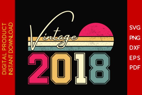Download Vintage Classic Born in 2018 Birthday - Born Collection