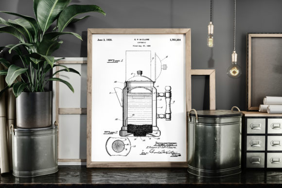 Download Coffeepot 1930 Vintage Patent Art Poster - Coffee Collection