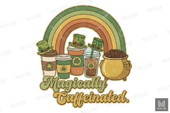 Download Retro St.Patrick's Day Coffee Png - Coffee Collection