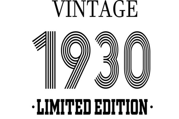 Download Vintage Since 1930 Svg, Birthday Svg, 92 - 1930 Collection