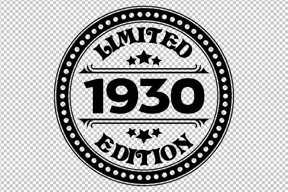 Download Limited Edition 1930 SVG EPS PNG - 1930 Collection