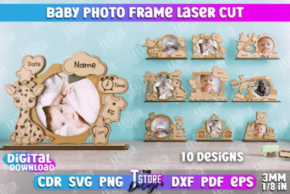 Download Baby Photo Frame Bundle | New Born | CNC - Born Collection
