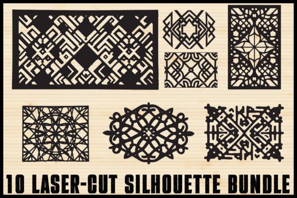 Download 10 Intricate Laser Cut Pattern Pack - Pattern Collection