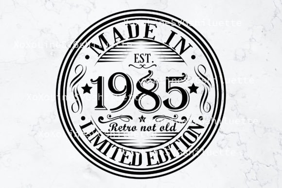 Download 39th Birthday Svg Born in 1985 VIntage - Born Collection